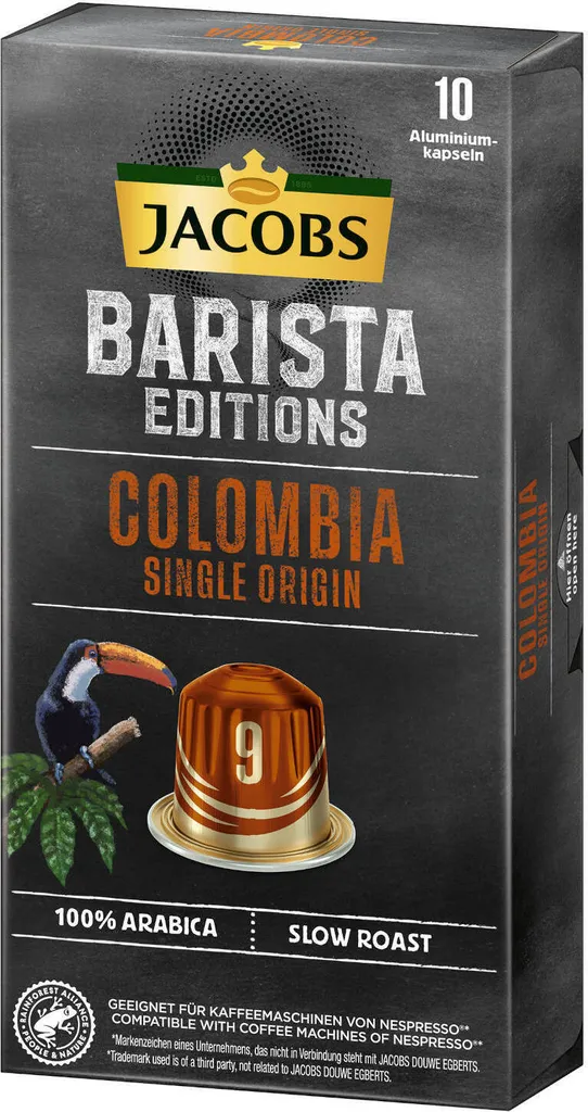 JACOBS Kapseln Barista Editions Colombia Origin 9 10 X 10 Nespresso®* Kompatibel 7 JACOBS Kapseln Barista Editions Colombia Origin 9 10 X 10 Nespresso®* Kompatibel – Bild 5