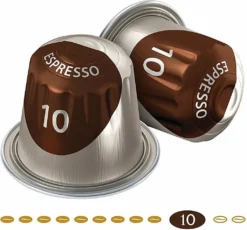 JACOBS Espresso 10 Intenso 200 Nespresso®* Kompatible Kaffeekapseln -Kaffee Angebote 0ff394ca27cc59448f0c0d6d2bf5af8e