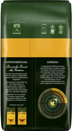 JACOBS Kaffeebohnen Expertenröstung Espresso 3 Kg Ganze Espressobohnen + 1 Jacobs Barista Becher + 1 Dose -Kaffee Angebote 14800e9ade06f13670e47790abdf7934