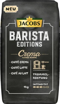 JACOBS Kaffeebohnen Barista Editions Crema 2 X 1 Kg Ganze Bohne + 1 Aluminium Dose Im Barista Design 12 JACOBS Kaffeebohnen Barista Editions Crema 2 X 1 Kg Ganze Bohne + 1 Aluminium Dose Im Barista Design -Kaffee Angebote 17e5a5f89902e768472ea516a0a3191b 1