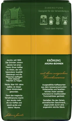 JACOBS Kaffeebohnen Krönung Aroma-Bohnen 6x500g Ganze Kaffee Bohnen Geröstet -Kaffee Angebote 1b01cf06863364f490655b9edf3fc927