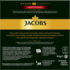 JACOBS Kapseln Nespresso®* Kompatibel 3x20 Lungo 6 Classico + 3x20 Lungo 8 Intenso - Insgesamt 120 Getränke -Kaffee Angebote 24ce0f5f4b887000e959df371d0cdd5e
