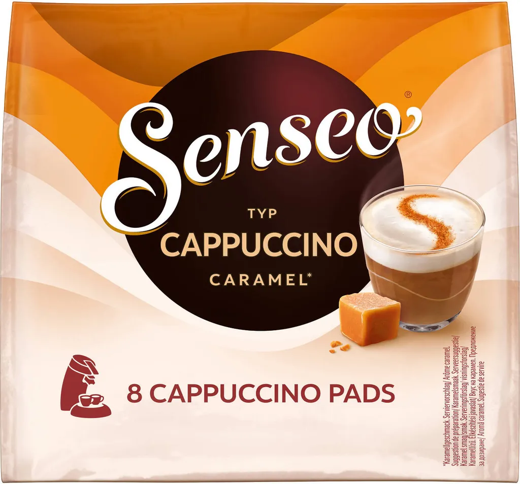 SENSEO Typ Cappuccino Caramel Pads 10er Pack 10 X 8 Getränke 4 SENSEO Typ Cappuccino Caramel Pads 10er Pack 10 X 8 Getränke – Bild 2
