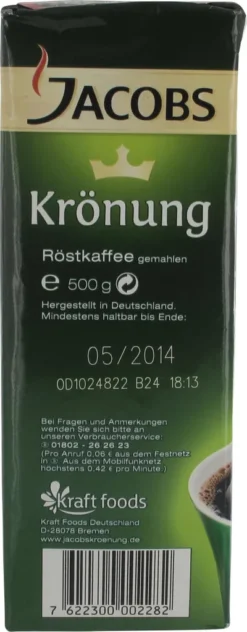 Jacobs Filterkaffee Krönung Entkoffeiniert | Gemahlen | 500g 23 Jacobs Filterkaffee Krönung Entkoffeiniert | Gemahlen | 500g -Kaffee Angebote 339ae41bd8a2406a7fd40b8d7eebb343