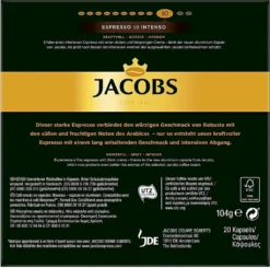 JACOBS Espresso 10 Intenso 200 Nespresso®* Kompatible Kaffeekapseln -Kaffee Angebote 34524faeca953fb7b53963e05948fe56