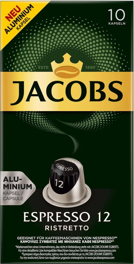 JACOBS Kapseln Espresso Ristretto 100 Nespresso Kompatible Kaffeekapseln 3 JACOBS Kapseln Espresso Ristretto 100 Nespresso Kompatible Kaffeekapseln