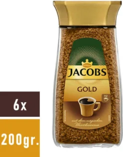 JACOBS Gold Löslicher Kaffee 6 Gläser - 6 X 200 G Instantkaffee -Kaffee Angebote 3d877c8eb085c5ff84063f2a4ddaf834