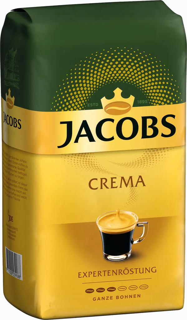 JACOBS Expertenröstung Crema Kaffee Ganze Bohne 4 X 1 Kg Kaffeebohnen 5 JACOBS Expertenröstung Crema Kaffee Ganze Bohne 4 X 1 Kg Kaffeebohnen – Bild 3