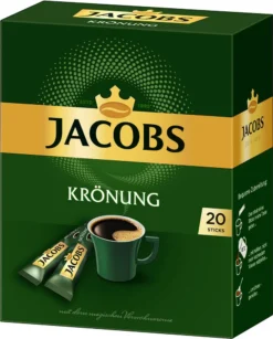 JACOBS Löskaffee Krönung 16 X 20 Sticks Löslicher Kaffee Instantkaffee 320 Getränke -Kaffee Angebote 4219ede427105f53eee7f66afcdb945e