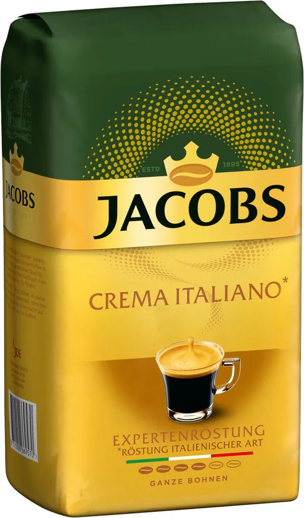JACOBS Kaffeebohnen Expertenröstung Crema Italiano 3 Kg Geröstete Bohnen+ 1 Jacobs Barista Becher+ 1 Dose 5 JACOBS Kaffeebohnen Expertenröstung Crema Italiano 3 Kg Geröstete Bohnen+ 1 Jacobs Barista Becher+ 1 Dose – Bild 3