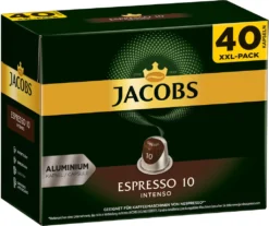 JACOBS Kapseln Espresso Intenso 5 X 40 Nespresso®* Kompatible Kaffeekapseln -Kaffee Angebote 5e59c4f56ab078f4274b20fbd139f0af