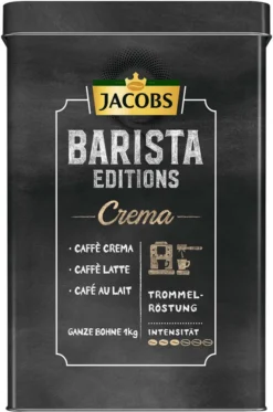 JACOBS Kaffeebohnen Barista Editions Crema Intense 3 Kg Geöstete Bohnen+ 1 Jacobs Barista Becher+ 1 Dose -Kaffee Angebote 5e853f903eaf078c0894072f0c78a4a8 7