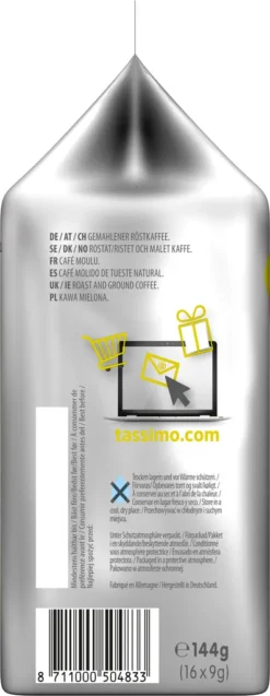 TASSIMO Jacobs Caffè Crema Intenso XL 5er Pack T Discs Kapseln 5 X 16 Getränke -Kaffee Angebote 661a3ff3d2f935dc1fa3a8ff279b6fba