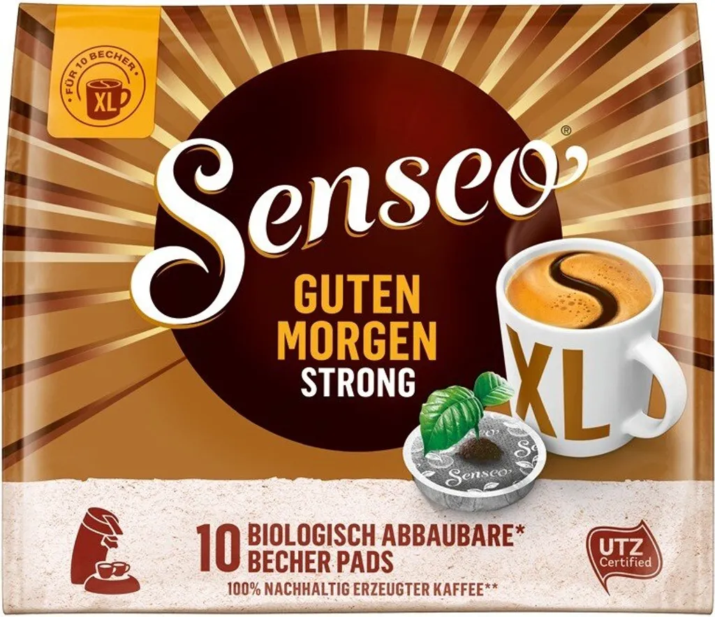 Senseo, Kaffeepads, Guten Morgen Strong XL, 10 Er, 125 G 3 Senseo, Kaffeepads, Guten Morgen Strong XL, 10 Er, 125 G