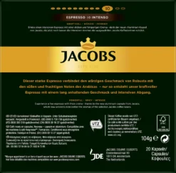 Jacobs Kapseln Espresso Intenso | 20 Nespresso® Komp. Kapseln -Kaffee Angebote 66d05577bff512e66017f14b2c9fe391