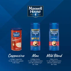 MAXWELL HOUSE Löskaffee Mild Blend Löslicher Kaffee Instantkaffee 2 X 500 G Beutel -Kaffee Angebote 6813ae3694891d39ca87726889bbbe9e