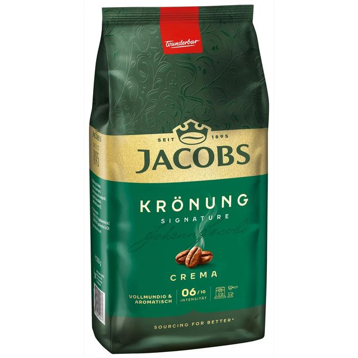 Jacobs Krönung Caffe Crema Bohnen 1 Kg Kaffee 4 Jacobs Krönung Caffe Crema Bohnen 1 Kg Kaffee – Bild 2