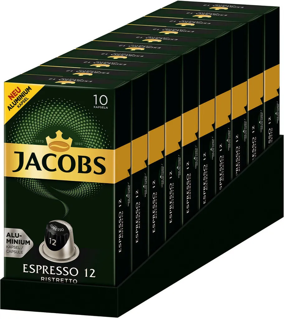 JACOBS Kapseln Espresso Ristretto 100 Nespresso Kompatible Kaffeekapseln 5 JACOBS Kapseln Espresso Ristretto 100 Nespresso Kompatible Kaffeekapseln – Bild 3