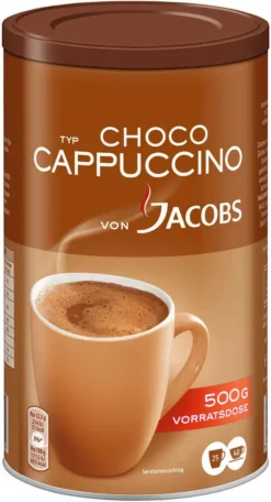 JACOBS Typ Choco Cappuccino 6 X 500 G Cappuccinopulver Löslich 6 Dosen 8 JACOBS Typ Choco Cappuccino 6 X 500 G Cappuccinopulver Löslich 6 Dosen -Kaffee Angebote 767655cdc72730d5573dca77c48c5a19