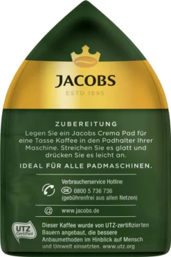 JACOBS Pads Crema Classic 270 Getränke - 15x18 Kaffeepads Senseo Kompatibel 15 JACOBS Pads Crema Classic 270 Getränke - 15x18 Kaffeepads Senseo Kompatibel -Kaffee Angebote 7f1a493f2b323a62bc81f2e3295f8416