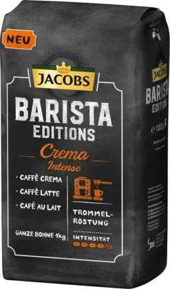 JACOBS Kaffeebohnen Barista Editions Crema Intense 3 Kg Geöstete Bohnen+ 1 Jacobs Barista Becher+ 1 Dose -Kaffee Angebote 821989862b942d4dba7a28d5f470b9c0