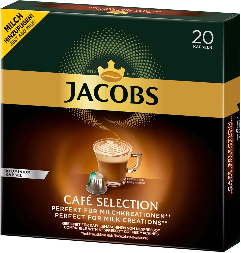 JACOBS Kapseln Café Selection 10 X 20 Nespresso®* Kompatible Kaffeekapseln 5 JACOBS Kapseln Café Selection 10 X 20 Nespresso®* Kompatible Kaffeekapseln – Bild 3