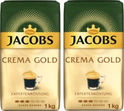 JACOBS Kaffeebohnen Expertenröstung Crema Gold 2 X 1 Kg Ganze Kaffee Bohnen + 1 Aluminium Dose Barista Design 13 JACOBS Kaffeebohnen Expertenröstung Crema Gold 2 X 1 Kg Ganze Kaffee Bohnen + 1 Aluminium Dose Barista Design -Kaffee Angebote 9006951e7ae89852cdc22cfd7face40e