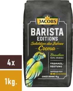 JACOBS Kaffeebohnen Barista Editions Crema Do Brasil 4 X 1 Kg Geröstete Bohnen 23 JACOBS Kaffeebohnen Barista Editions Crema Do Brasil 4 X 1 Kg Geröstete Bohnen -Kaffee Angebote 90b5544119645e8574c4433ffc1193c5