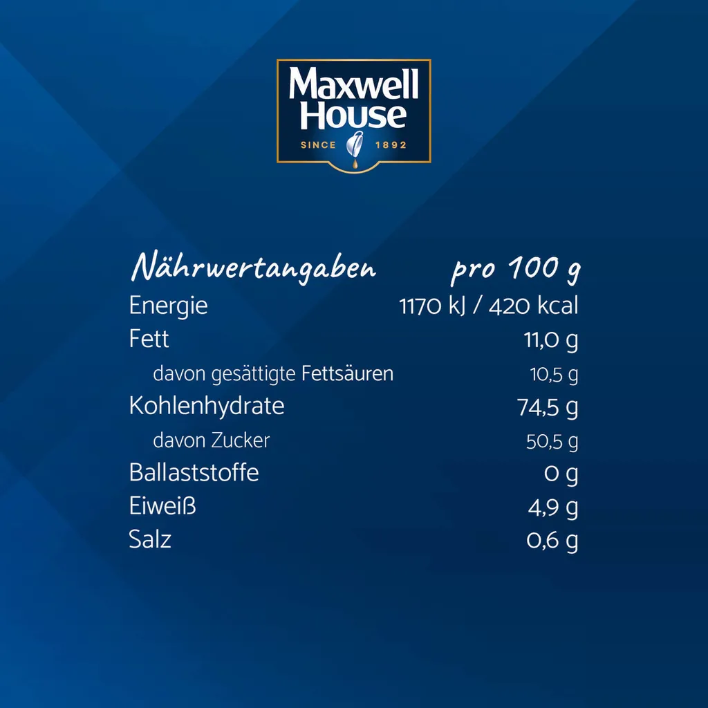 MAXWELL HOUSE Typ Cappuccino Löslicher Kaffee 3 X 500 G Instantkaffee 9 MAXWELL HOUSE Typ Cappuccino Löslicher Kaffee 3 X 500 G Instantkaffee – Bild 7