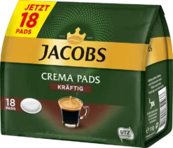 JACOBS Pads Crema Kräftig 5 X 18 Getränke - 90 Kaffeepads Senseo Kompatibel 12 JACOBS Pads Crema Kräftig 5 X 18 Getränke - 90 Kaffeepads Senseo Kompatibel -Kaffee Angebote 97a3367b3cd4ea54db52272b39582e03