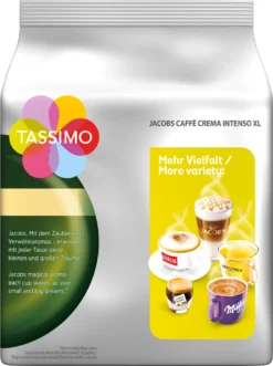 TASSIMO Jacobs Caffè Crema Intenso XL 5er Pack T Discs Kapseln 5 X 16 Getränke -Kaffee Angebote 9cb7d2466f14772be99e16aca841b9bc