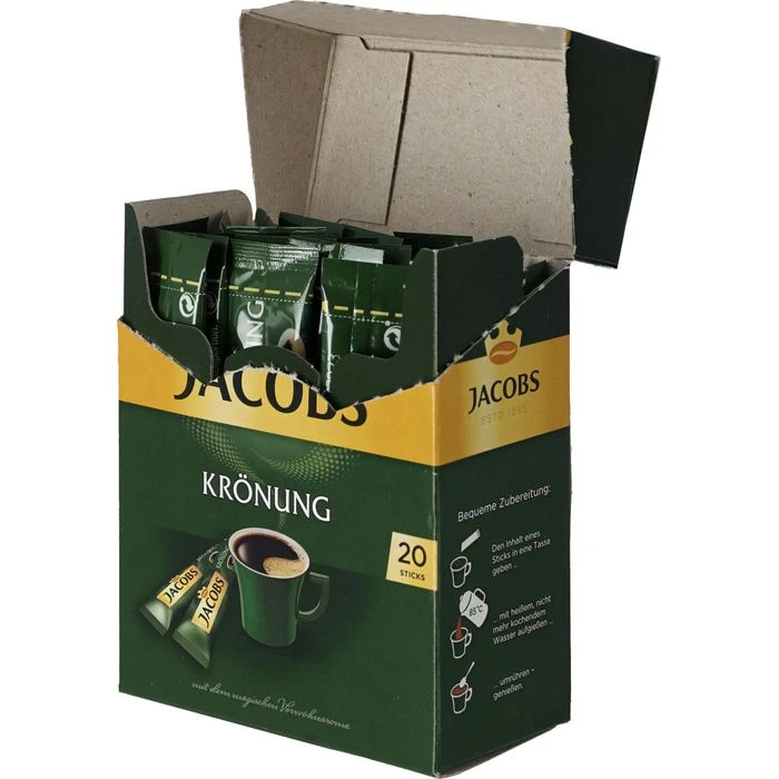 Jacobs Kaffee Krönung, Instant-Kaffee, Mild, 10 Portionssticks 5 Jacobs Kaffee Krönung, Instant-Kaffee, Mild, 10 Portionssticks – Bild 3