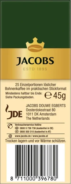 JACOBS Typ Cafe Crema Löslicher Kaffee 12 X 25 Sticks 15 JACOBS Typ Cafe Crema Löslicher Kaffee 12 X 25 Sticks -Kaffee Angebote 9f5cdfef962f5f02556217479788c3c5