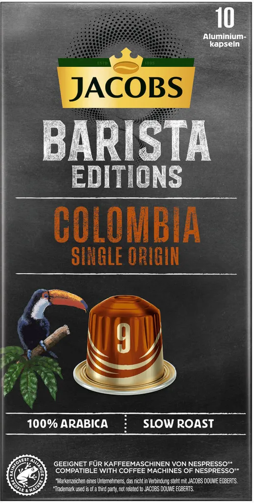 JACOBS Kapseln Barista Editions Colombia Origin 9 10 X 10 Nespresso®* Kompatibel 4 JACOBS Kapseln Barista Editions Colombia Origin 9 10 X 10 Nespresso®* Kompatibel – Bild 2