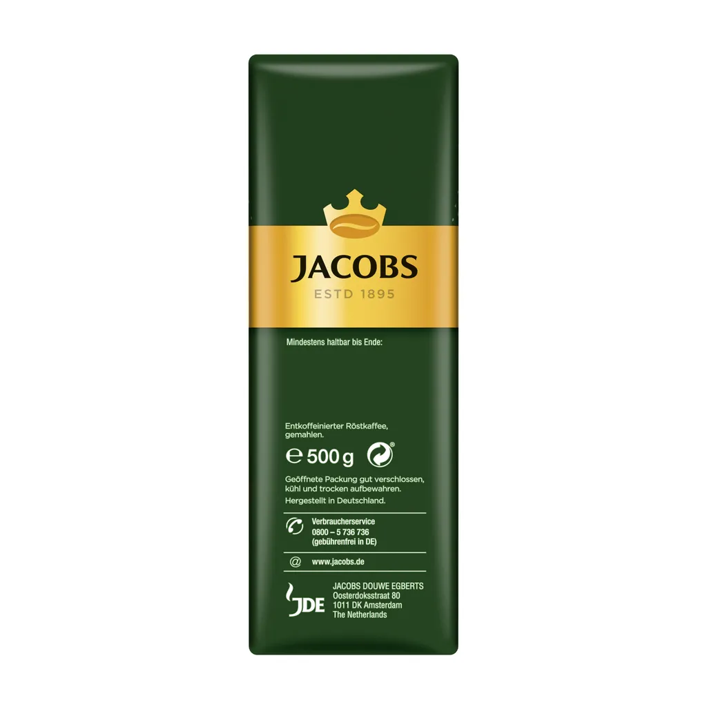 Jacobs Filterkaffee Krönung Entkoffeiniert | Gemahlen | 500g 7 Jacobs Filterkaffee Krönung Entkoffeiniert | Gemahlen | 500g – Bild 5