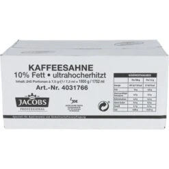 Jacobs Kaffeesahne 10% Fett, In Tassenportionen, Je 7,5g, 240 Stück 8 Jacobs Kaffeesahne 10% Fett, In Tassenportionen, Je 7,5g, 240 Stück -Kaffee Angebote b2252db17b873574bf6be524a17fead403171b15 kaffeesahne jacobs 10 fett
