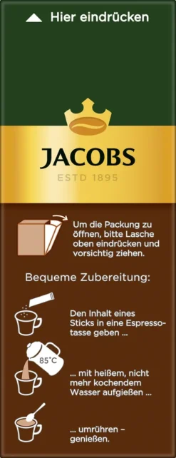 Jacobs Typ Espresso Sticks | Löslicher Kaffee | 25 Portionen -Kaffee Angebote b3cea2dec72db7dbdf0e62ed188f067e