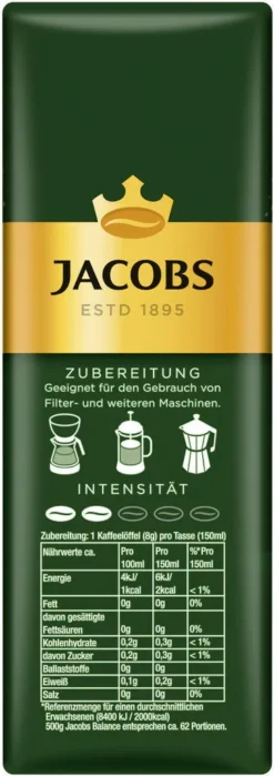 JACOBS Filterkaffee Krönung Balance 6 X 500g Pulver-Kaffee Gemahlen Röstkaffee 11 JACOBS Filterkaffee Krönung Balance 6 X 500g Pulver-Kaffee Gemahlen Röstkaffee -Kaffee Angebote beaf445dc74f860a57477def028e588d 1