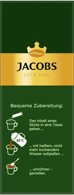 JACOBS Krönung Löslicher Kaffee 8 X 20 Getränke Sticks Instantkaffee -Kaffee Angebote c0157d8986daf06ad60a7a77c9f2cfa3 1