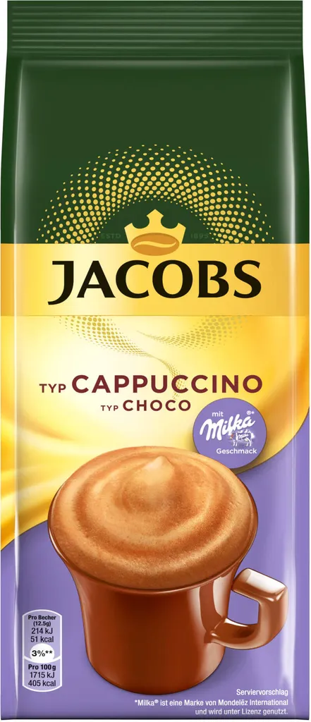 JACOBS Momente Typ Choco Cappuccino Mit Milka 12 X 500 G Beutel 4 JACOBS Momente Typ Choco Cappuccino Mit Milka 12 X 500 G Beutel – Bild 2