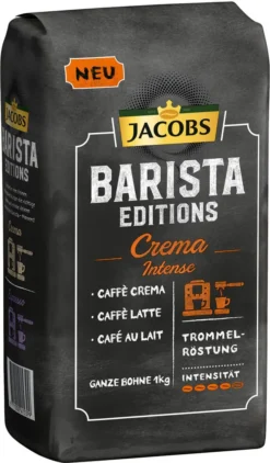 Jacobs Barista Editions Crema Intense, Bohnenkaffee, Ganze Bohnen, Röstkaffee, Kaffeebohnen, 4 X 1000 G 10 Jacobs Barista Editions Crema Intense, Bohnenkaffee, Ganze Bohnen, Röstkaffee, Kaffeebohnen, 4 X 1000 G -Kaffee Angebote c181544b9b868ce8976b1651429dbe66
