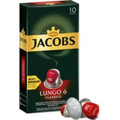 Jacobs Kaffeekapseln Lungo 6 Classico, 10 Kapseln