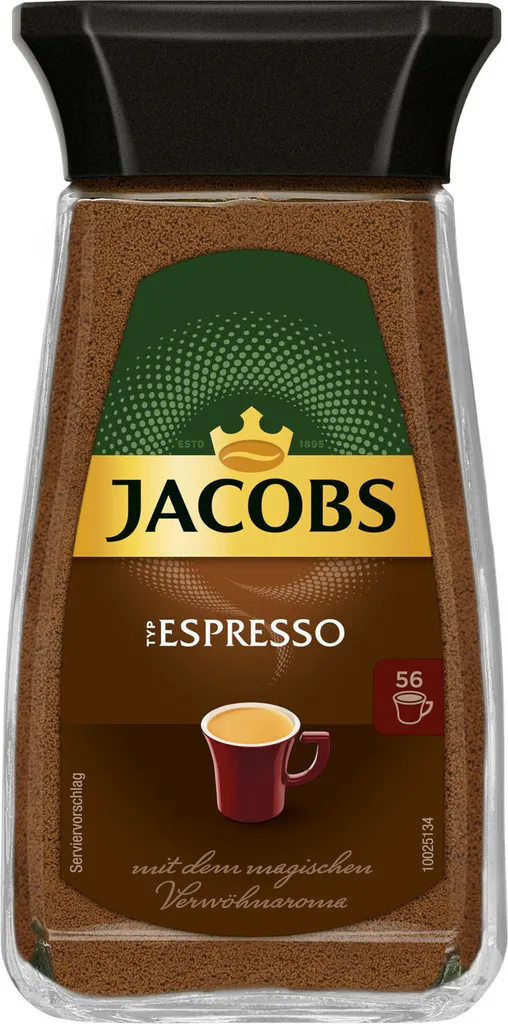 Jacobs Espresso, Löslicher Kaffee, Instantkaffee, Instant Kaffee, Löskaffee, Glas, 100 G 3 Jacobs Espresso, Löslicher Kaffee, Instantkaffee, Instant Kaffee, Löskaffee, Glas, 100 G