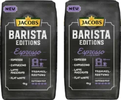 JACOBS Kaffeebohnen Barista Editions Espresso 2x1kg Ganze Bohne + Aluminium Dose Im Barista Design 13 JACOBS Kaffeebohnen Barista Editions Espresso 2x1kg Ganze Bohne + Aluminium Dose Im Barista Design -Kaffee Angebote c83485fd0e515adb89efd95595e9158d
