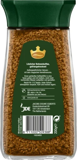 Jacobs Krönung Klassisch | Löslicher Kaffee | 200g-Glas 8 Jacobs Krönung Klassisch | Löslicher Kaffee | 200g-Glas -Kaffee Angebote d6690de5274f82b4851b37fa6800b474