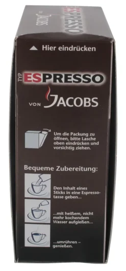 Jacobs Typ Espresso Sticks | Löslicher Kaffee | 25 Portionen -Kaffee Angebote d974244053679f784bc197cc5dc9c143
