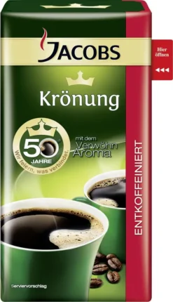 Jacobs Filterkaffee Krönung Entkoffeiniert | Gemahlen | 500g 21 Jacobs Filterkaffee Krönung Entkoffeiniert | Gemahlen | 500g -Kaffee Angebote ddd14101f435fcb4f667c5afe163da97