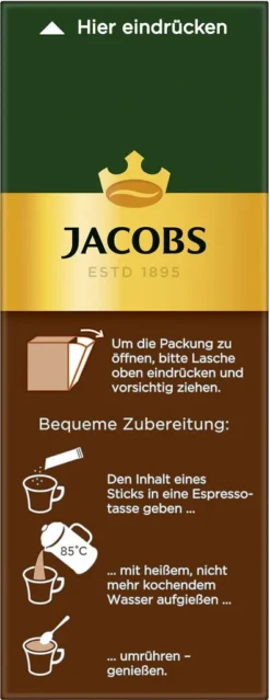 JACOBS Espresso Löslicher Kaffee 12er Pack - 12 X 25 Sticks -Kaffee Angebote f27c6f28ec73822b3615311343e31ac4