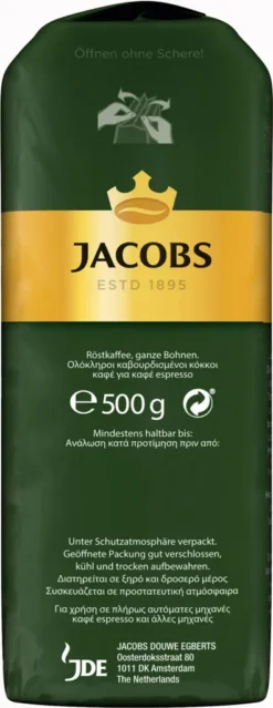 JACOBS Kaffeebohnen Krönung Aroma-Bohne Kräftig 500g Ganze Kaffee Bohnen -Kaffee Angebote f504402dbc3784a00cfe46eddf4e2787