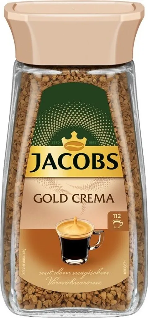 JACOBS GOLD Crema, Löslicher Kaffee, 200 G GL 3 JACOBS GOLD Crema, Löslicher Kaffee, 200 G GL